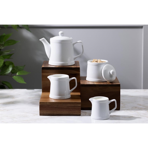 Olympia Whiteware Pier Teapot 500ml (2 Pack)