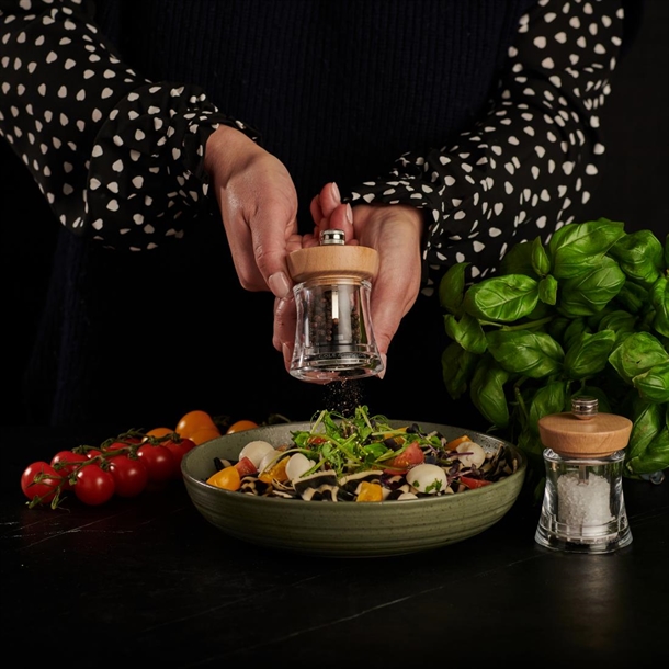 Cole & Mason Holbron Pepper Mill  Natural Beachwood & Acrylic 95mm