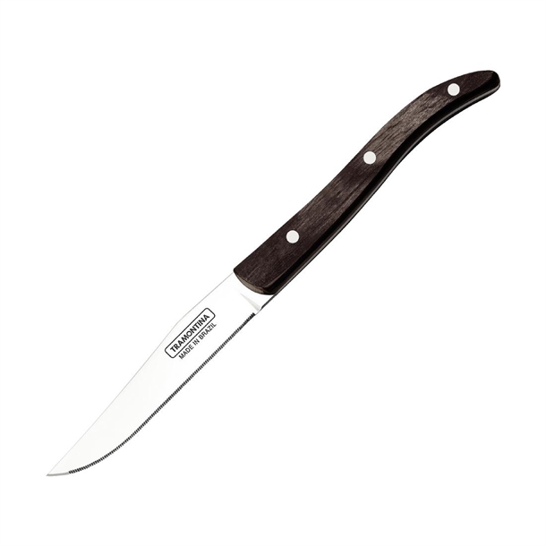 Tramontina Churrasco Steak Knife Micro Serr Narrow Polywood 100mm (Pack 12) Tramontina Churrasco Steak Knife Micro Serr Narrow Polywood 100mm (Pack 12)