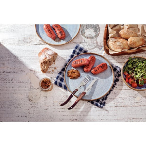 Tramontina Churrasco Steak Knife Micro Serr Narrow Polywood 100mm (Pack 12)