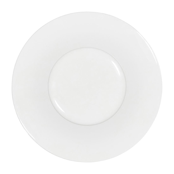 Tablekraft Core Pasta Plate Angled Flare Rim White - 210X37mm (6 Pack) Tablekraft Core Pasta Plate Angled Flare Rim White - 210X37mm (6 Pack)