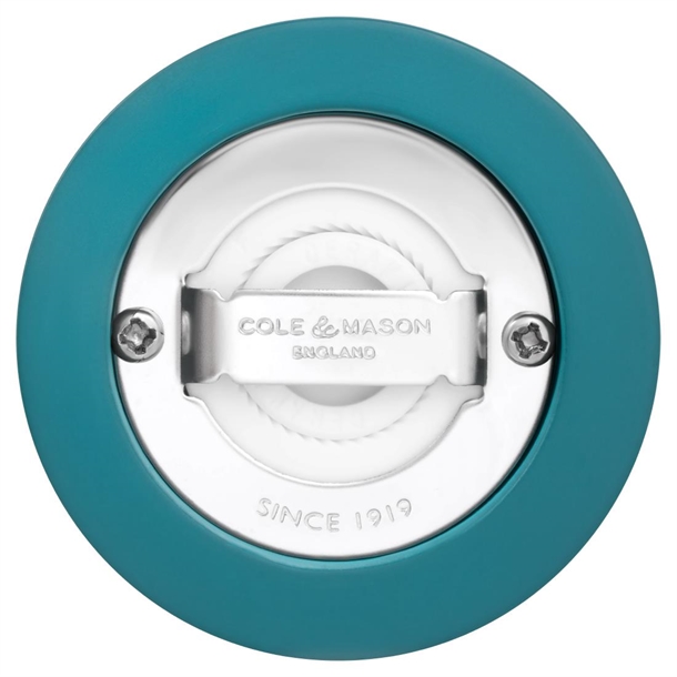 Cole & Mason Kenton Rubberwood Salt & Pepper Mill Blue Salt 60x150mm