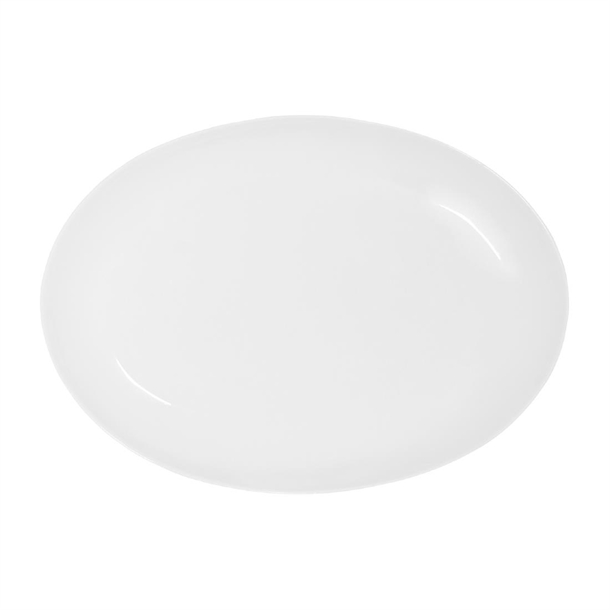 Tablekraft Core Platter Oval Coupe Shape White 355x260x35mm (3 Pack) Tablekraft Core Platter Oval Coupe Shape White 355x260x35mm (3 Pack)