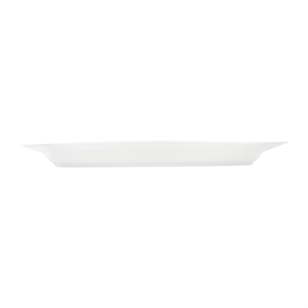 Tablekraft Core Platter Oval Rim Shape White 200x140x20mm (6 Pack) Tablekraft Core Platter Oval Rim Shape White 200x140x20mm (6 Pack)