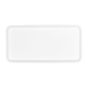 Tablekraft Core Platter Rectangle Coupe White 305x165x35mm (4 Pack)