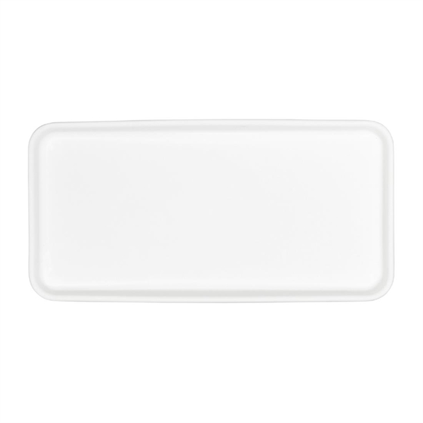 Tablekraft Core Platter Rectangle Coupe White 305x165x35mm (4 Pack) Tablekraft Core Platter Rectangle Coupe White 305x165x35mm (4 Pack)