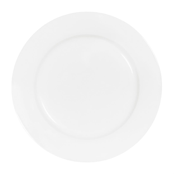 Tablekraft Core Round Plate Rim Shape White 280mm (3 Pack) Tablekraft Core Round Plate Rim Shape White 280mm (3 Pack)