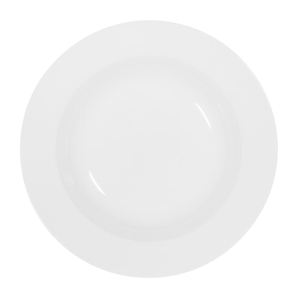 Tablekraft Core Pasta/Soup Bowl Deep Rim Shape White 250x45mm (4 Pack) Tablekraft Core Pasta/Soup Bowl Deep Rim Shape White 250x45mm (4 Pack)