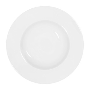Tablekraft Core Pasta Plate Wide Rim White - 270X60mm (3 Pack)