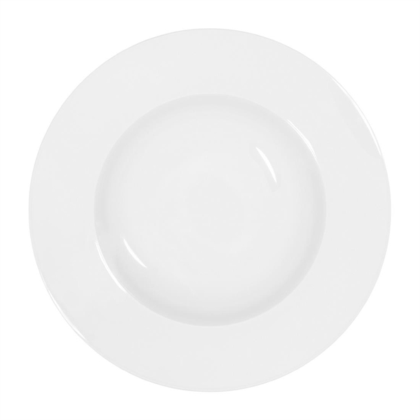 Tablekraft Core Pasta Plate Wide Rim White - 270X60mm (3 Pack) Tablekraft Core Pasta Plate Wide Rim White - 270X60mm (3 Pack)
