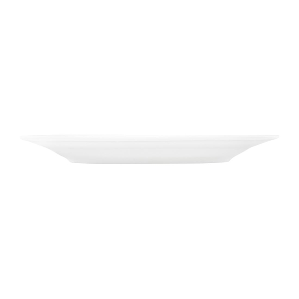 Tablekraft Core Round Plate Rim Shape White 200mm (6 Pack)