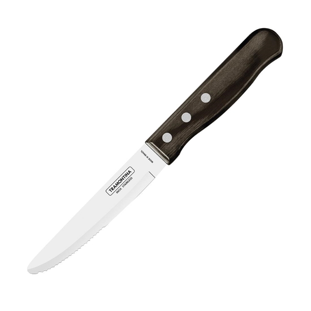 Tramontina Churrasco Steak Knife Polywood Brown 130mm (Pack 12)