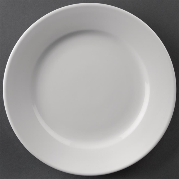 Olympia Athena Wide Rimmed Plates 203mm (12 Pack)