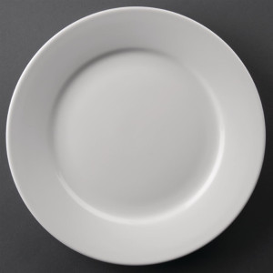 Olympia Athena Wide Rimmed Plates 228mm (12 Pack)