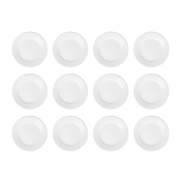 Olympia Athena Wide Rimmed Plates 203mm (12 Pack)