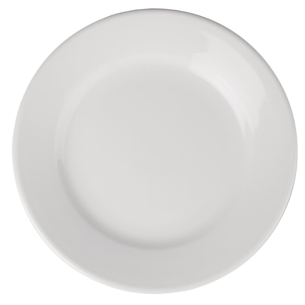 Olympia Athena Wide Rimmed Plates 203mm (12 Pack)