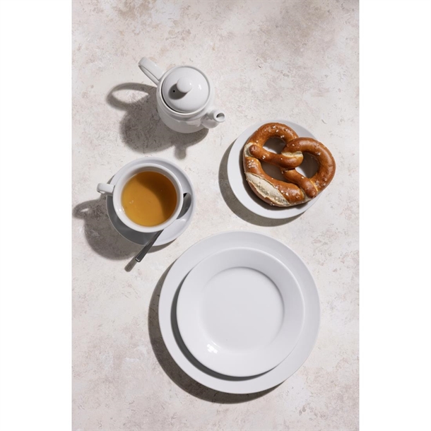 Olympia Athena Wide Rimmed Plates 203mm (12 Pack)