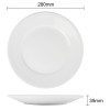 Olympia Athena Wide Rimmed Plates 280mm (6 Pack) Olympia Athena Wide Rimmed Plates 280mm (6 Pack)