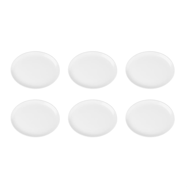 Olympia Athena Oval Coupe Plates (6 Pack)
