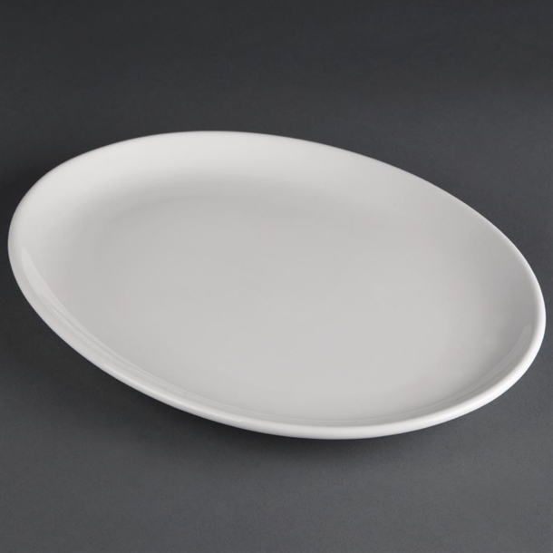 Olympia Athena Oval Coupe Plates (6 Pack)