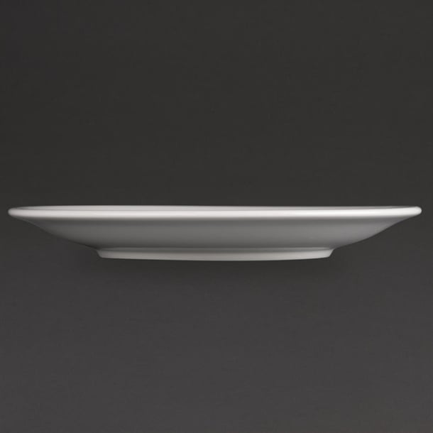 Bulk Buy Olympia Athena Narrow Rimmed Plates 205mm (36 Pack)