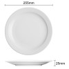 Olympia Athena Narrow Rimmed Plates 255mm (12 Pack) Olympia Athena Narrow Rimmed Plates 255mm (12 Pack)