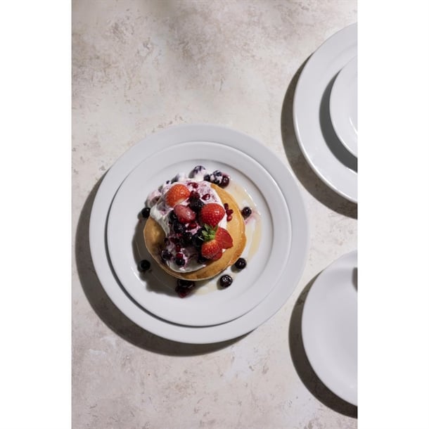 Olympia Athena Narrow Rimmed Plates 284mm (6 Pack)