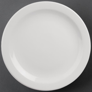 Bulk Buy Olympia Athena Narrow Rimmed Plates 284mm (36 Pack)