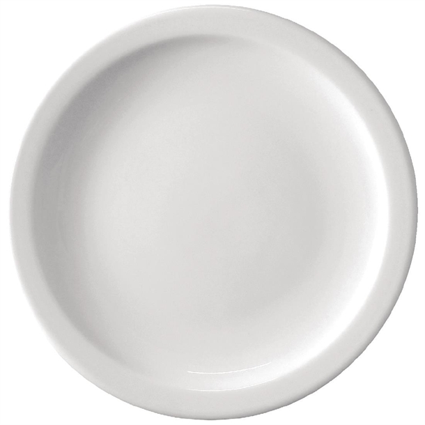 Bulk Buy Olympia Athena Narrow Rimmed Plates 284mm (36 Pack)