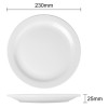Olympia Athena Narrow Rimmed Plates 226mm (12 Pack)