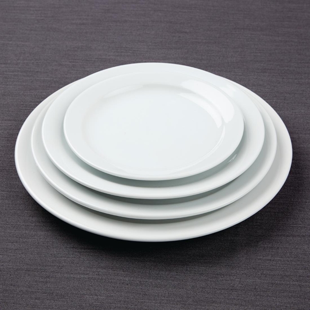 Olympia Athena Narrow Rimmed Plates 205mm (12 Pack) Olympia Athena Narrow Rimmed Plates 205mm (12 Pack)