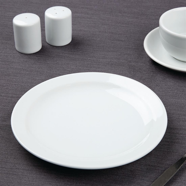 Olympia Athena Narrow Rimmed Plates 205mm (12 Pack) Olympia Athena Narrow Rimmed Plates 205mm (12 Pack)