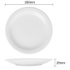 Olympia Athena Narrow Rimmed Plates 205mm (12 Pack) Olympia Athena Narrow Rimmed Plates 205mm (12 Pack)