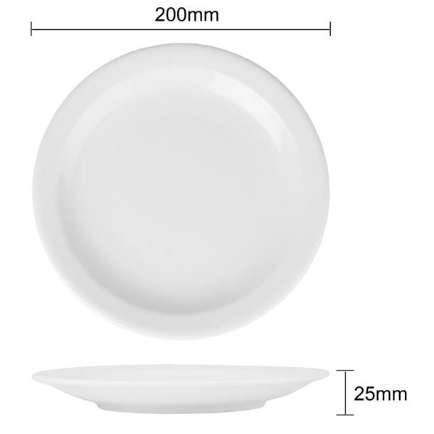 Olympia Athena Narrow Rimmed Plates 205mm (12 Pack) Olympia Athena Narrow Rimmed Plates 205mm (12 Pack)