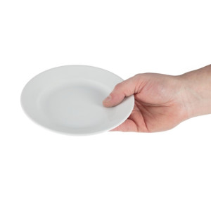Olympia Whiteware Wide Rimmed Plates 165mm (12 Pack) Olympia Whiteware Wide Rimmed Plates 165mm (12 Pack)