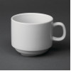 Olympia Whiteware Stacking Tea Cups 7oz 200ml (12 Pack) Olympia Whiteware Stacking Tea Cups 7oz 200ml (12 Pack)