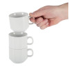 Olympia Whiteware Stacking Tea Cups 7oz 200ml (12 Pack) Olympia Whiteware Stacking Tea Cups 7oz 200ml (12 Pack)