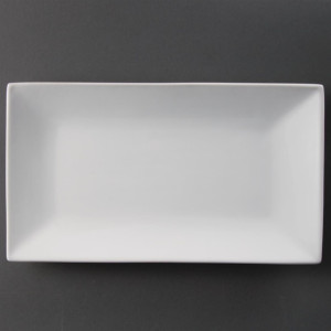 Olympia Whiteware Serving Rectangular Platters 310mm (2 Pack)