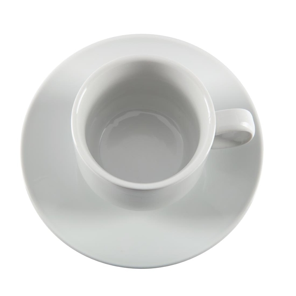 Olympia Whiteware Stacking Tea Cups 7oz 200ml (12 Pack) Olympia Whiteware Stacking Tea Cups 7oz 200ml (12 Pack)