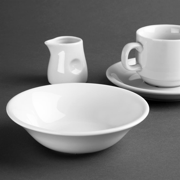 Olympia Whiteware Oatmeal Bowls 150mm 300ml (12 Pack) Olympia Whiteware Oatmeal Bowls 150mm 300ml (12 Pack)