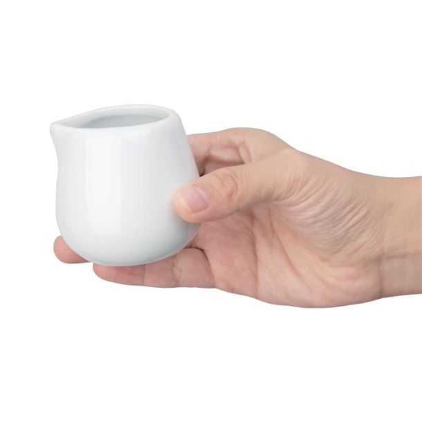 Olympia Whiteware Cream & Milk Jugs 85ml (12 Pack)