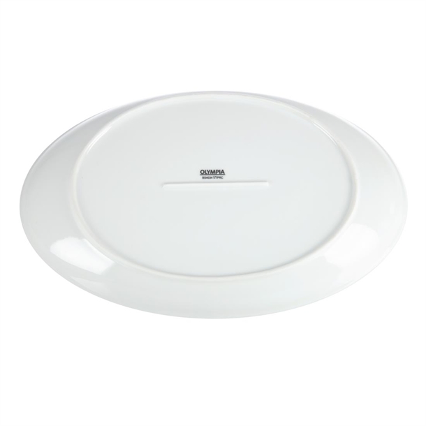 Olympia Whiteware French Deep Oval Plates 365mm (2 Pack) Olympia Whiteware French Deep Oval Plates 365mm (2 Pack)