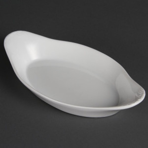 Olympia Whiteware Oval Eared Dishes 229 x 127mm (6 Pack)