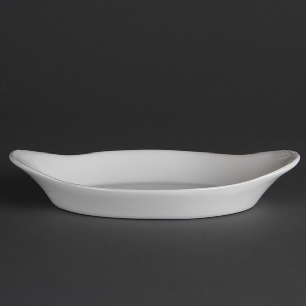 Olympia Whiteware Oval Eared Dishes 229 x 127mm (6 Pack) Olympia Whiteware Oval Eared Dishes 229 x 127mm (6 Pack)