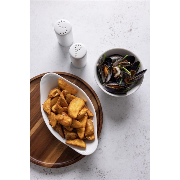 Olympia Whiteware Oval Eared Dishes 229 x 127mm (6 Pack) Olympia Whiteware Oval Eared Dishes 229 x 127mm (6 Pack)