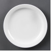 Olympia Whiteware Narrow Rimmed Plates 200mm (12 Pack)