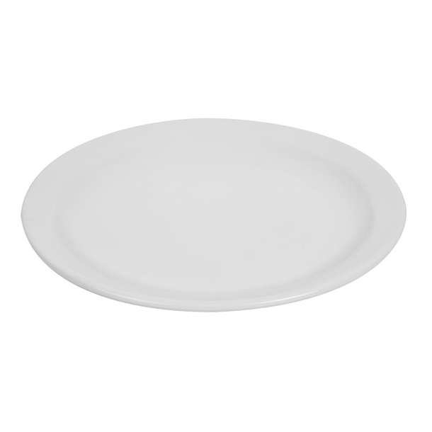 Olympia Whiteware Narrow Rimmed Plates 200mm (12 Pack)