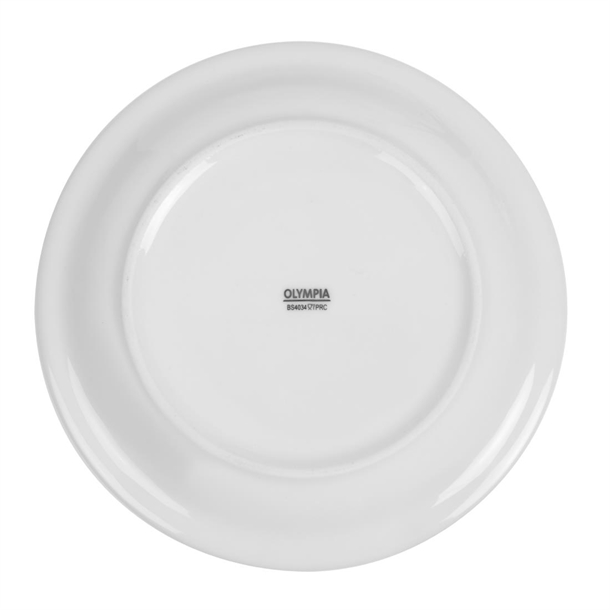 Olympia Whiteware Narrow Rimmed Plates 200mm (12 Pack)