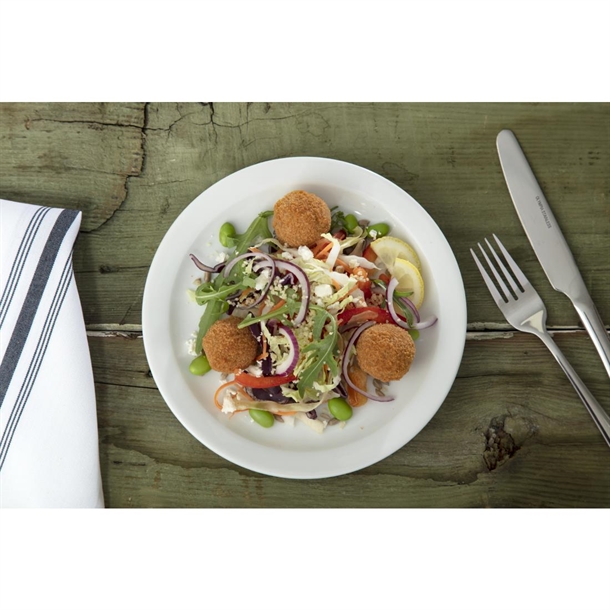 Olympia Whiteware Narrow Rimmed Plates 200mm (12 Pack)