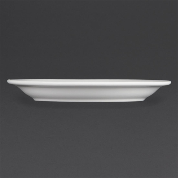 Olympia Whiteware Narrow Rimmed Plates 200mm (12 Pack)